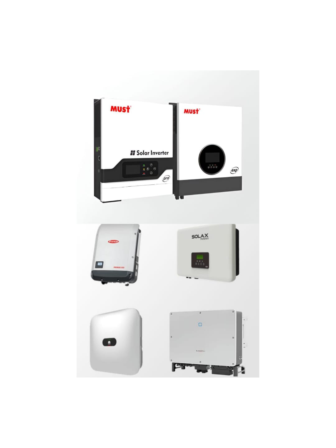 Onduleurs solaire Ongrid, off-Grid et hybride 